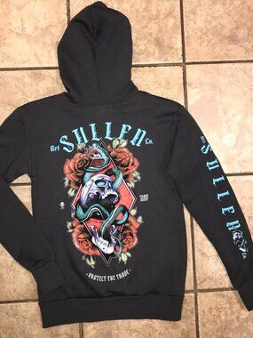 Boys Sullen Jem Scales Hooded Sweatshirt-Size XS (SCY6075)